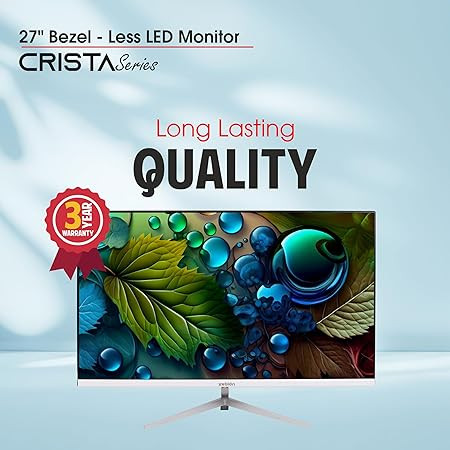 ZEBION CRISTA 27'' BEZEL LESS LED MONITOR